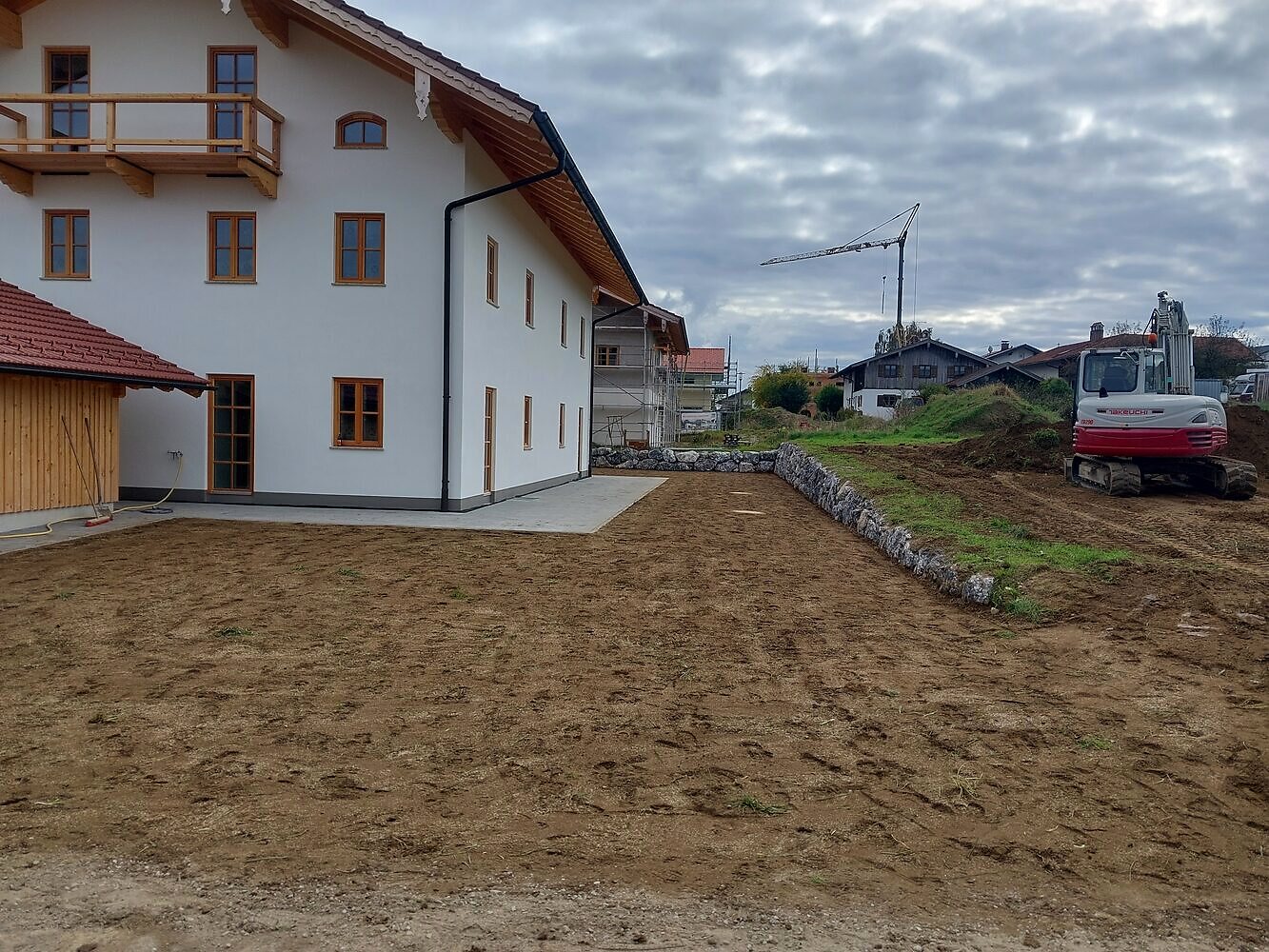 Vorbereitete Außenfläche