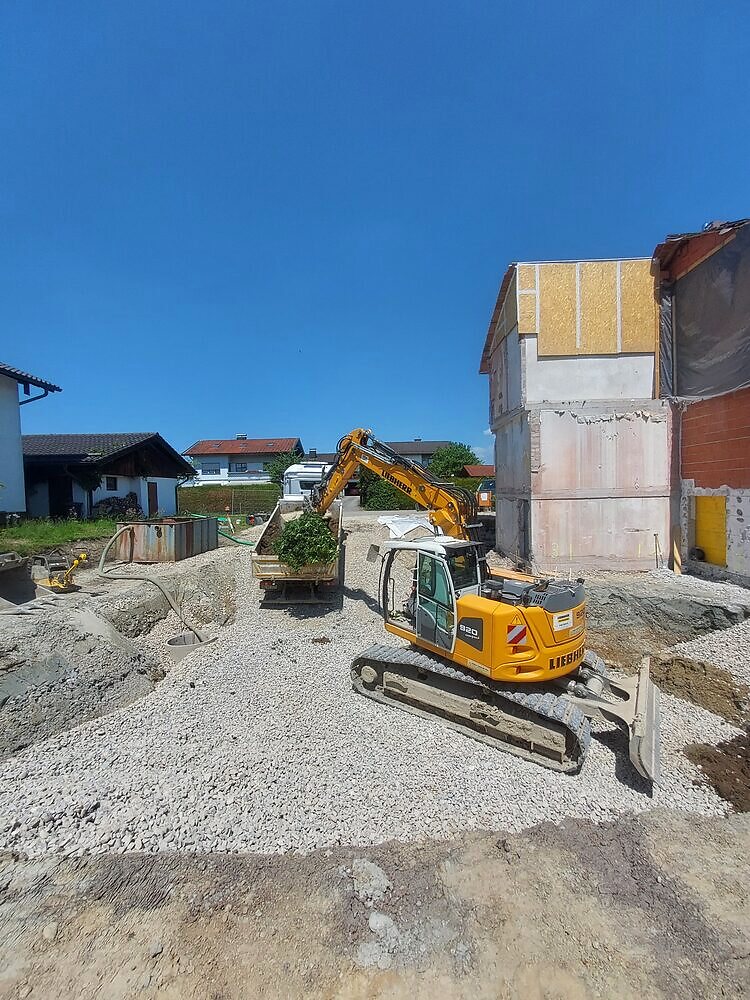 Fortgeschrittener Gebäuderückbau